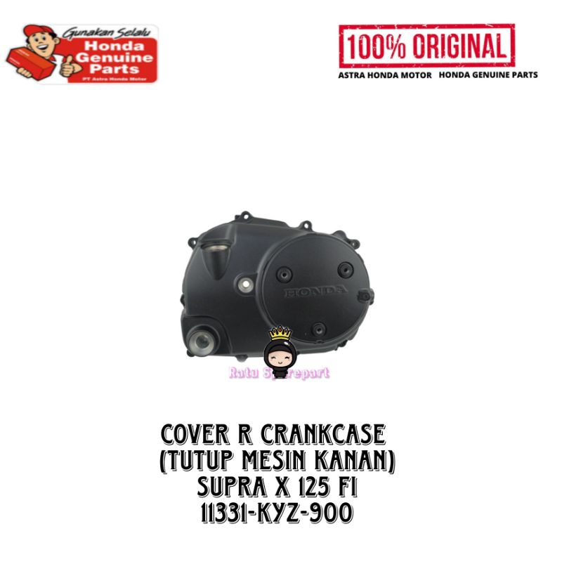 Cover R Crankcase (Tutup Mesin Kanan) Honda Supra X 125 Helm-in Original - 11331KYZ900 - Cover Mesin