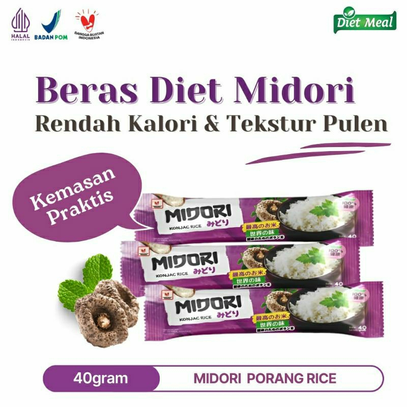 

Beras Porang MIDORI instan seduh sacet 40 gram