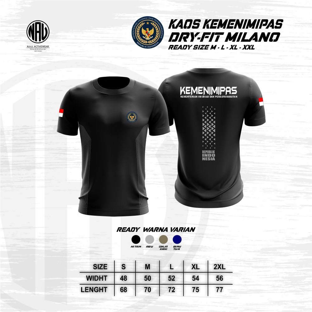 Kaos Kemenimipas - Kaos Jersey  KEMENIMIPAS - Kaos DryFit Kemenimipas