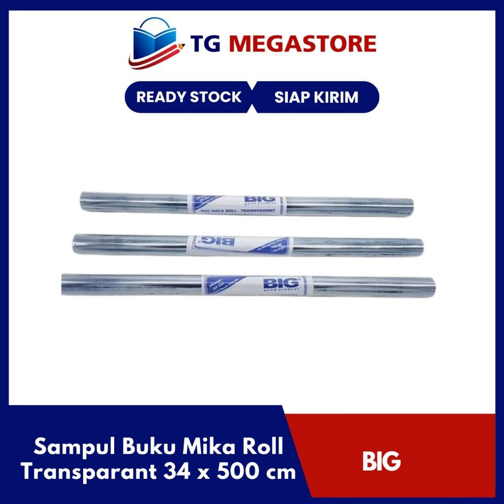 

Sampul Buku Mika Roll Transparant BIG 34 x 500 cm