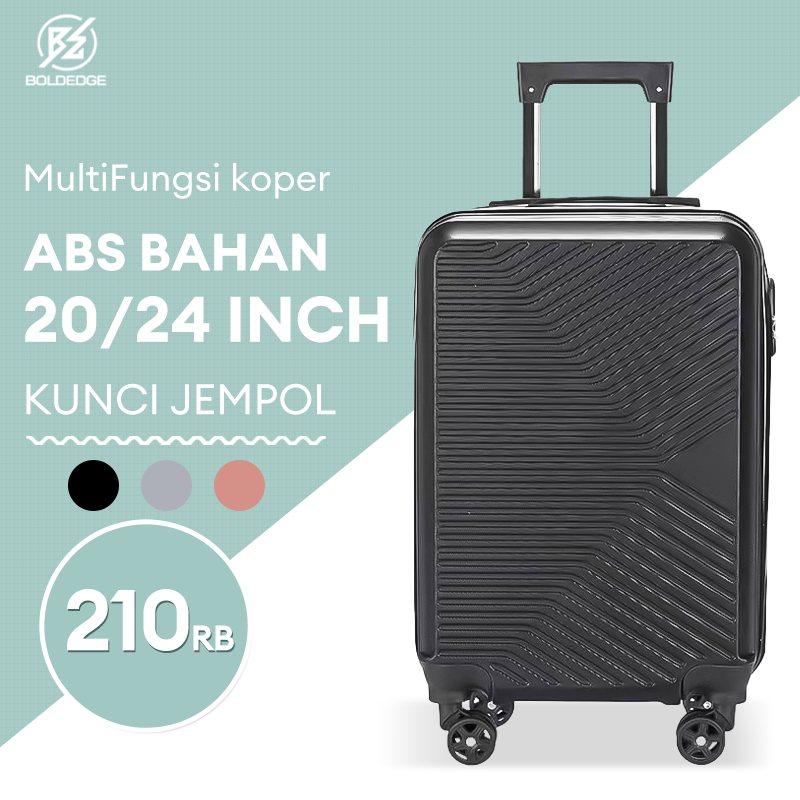 BoldEdge Koper 20/24 Inch Koper Travel Koper Kabin Hardcase Ringan ABS+PC Bagasi