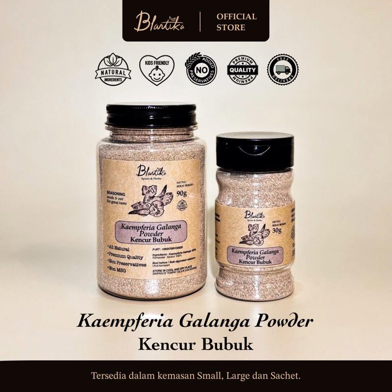 

Blantika - Kencur Bubuk / Kaempferia Galanga Powder
