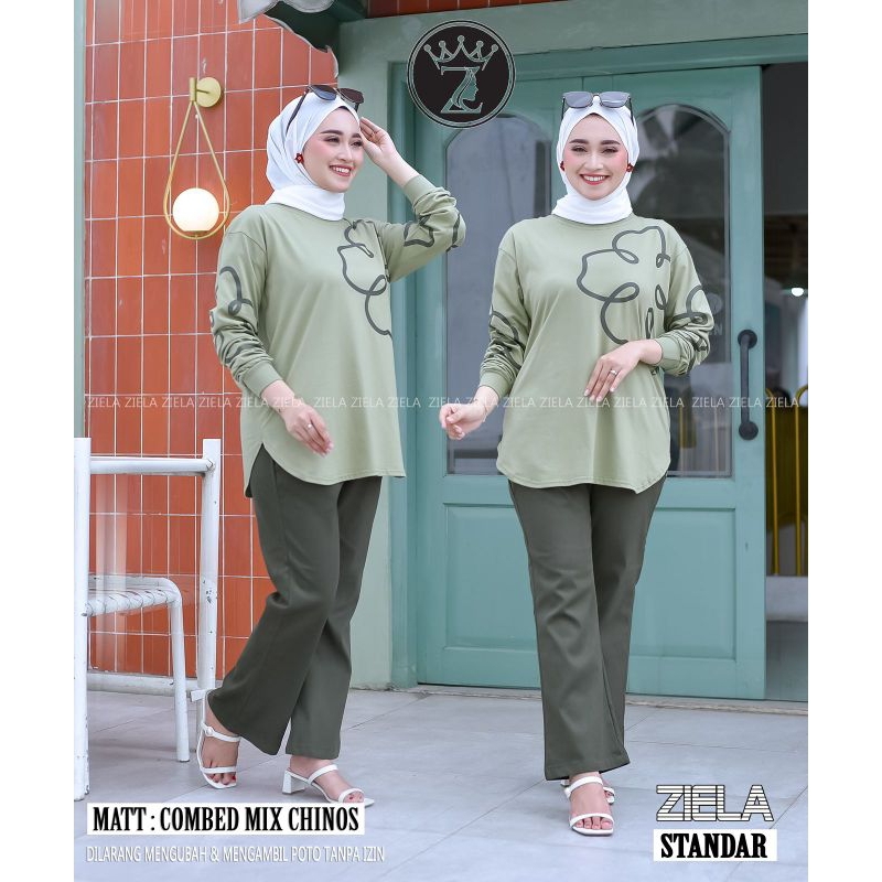 [ZIELA]ONE SET DEWASA ZIELA ORI//Setelan Dewasa Kekinian//Setelan Sehari hari