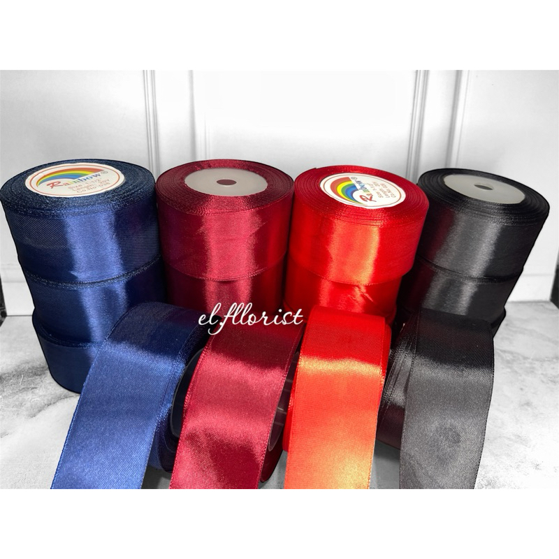 

pita satin 4 cm / i.5 inchi pita satin 4cm