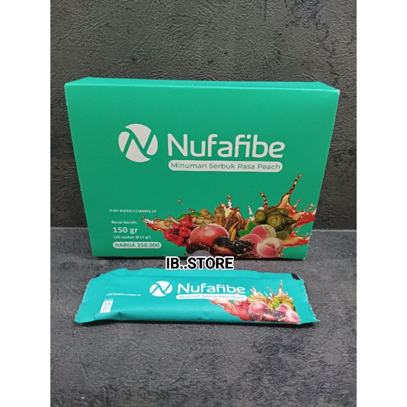 

NUFAFIBE MINUMAN SERBUK RASA PEACH BPOM ( 1 SASET )