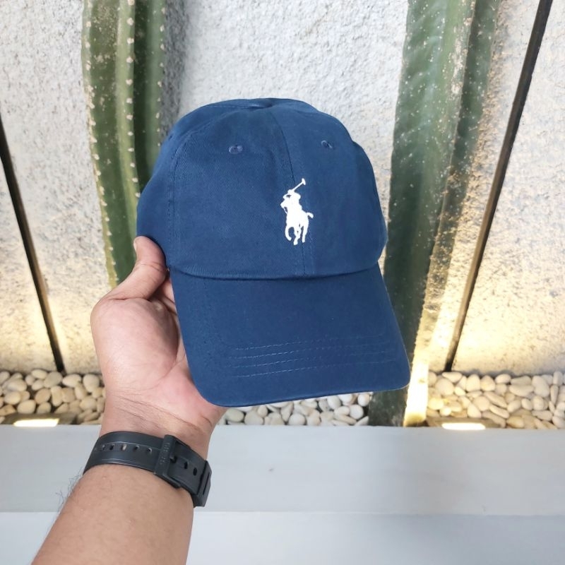 topi/caps Polo - navy logo putih - original BNWT