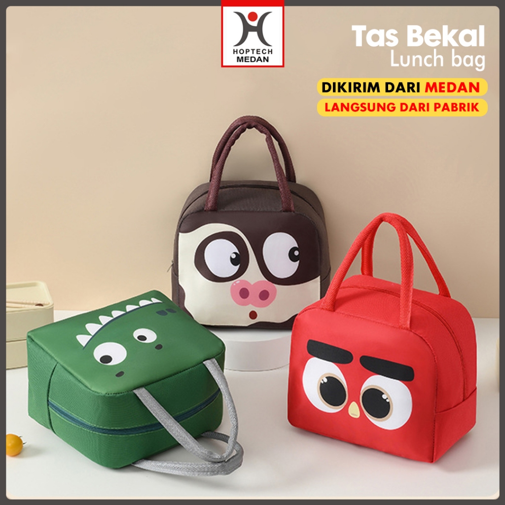 Tas Bekal Makanan Karakter Tas Tempat Makan Pendingin Portabel Lunch Bag Tas Bontot Anak Sekolah