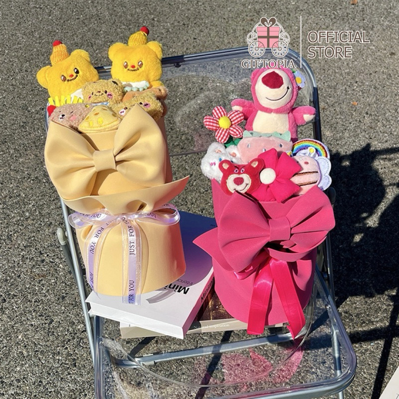 GIFTOPIA READYSTOCK Bouquet Boneka Buket Boneka Butter Bear Kirby Kuromi Lotso Kado Valentine Lucu