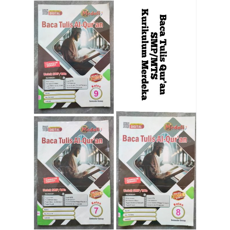 Modul Baca Tulis Al Qur'an BTQ Kurikulum Merdeka SMP/MTS kelas 7,8,9