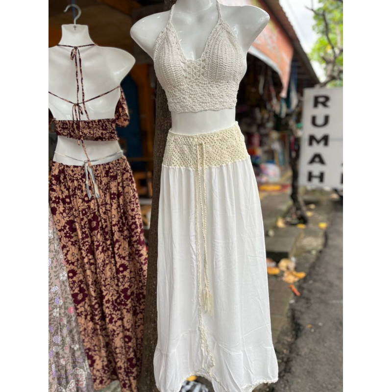 Set Rok Rajut Kain Kringkel