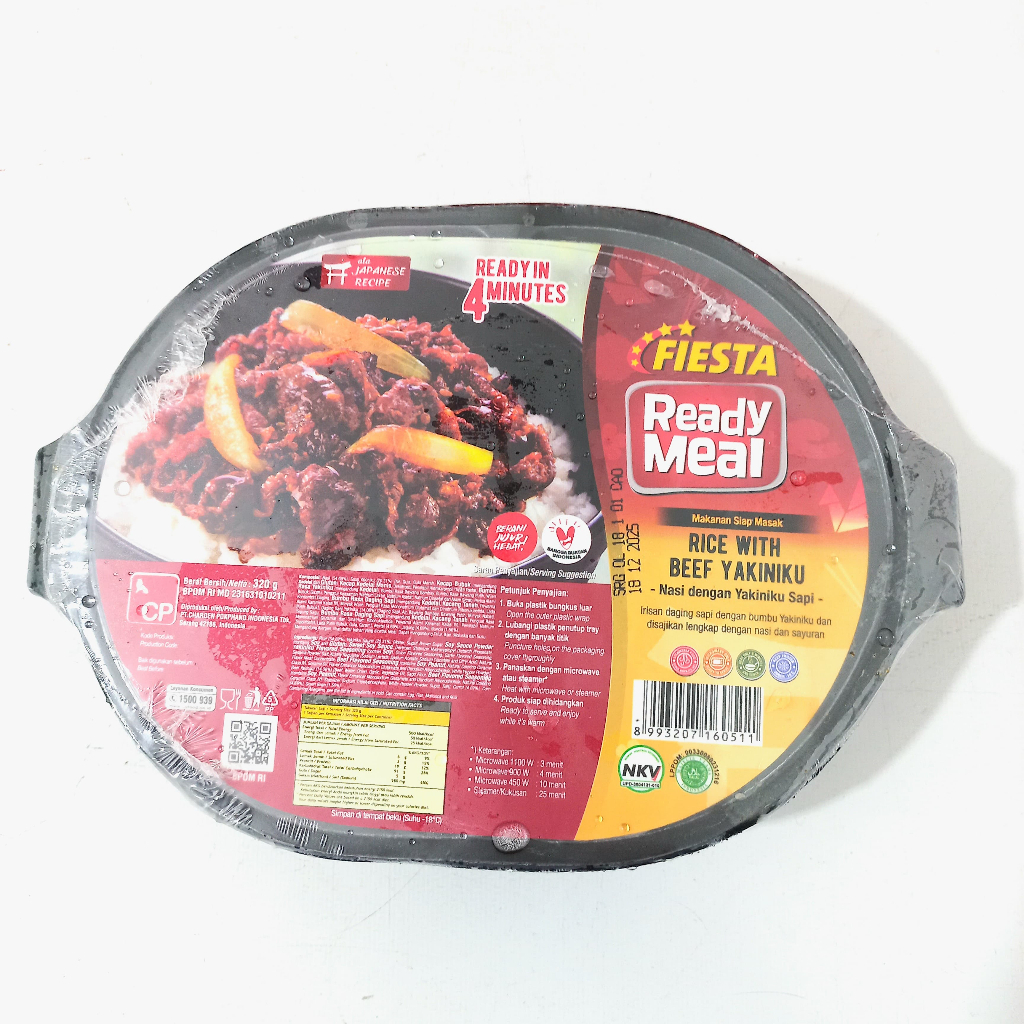 

Fiesta RM Beef Yakiniku with Rice 320g - Nasi dengan Yakiniku Sapi
