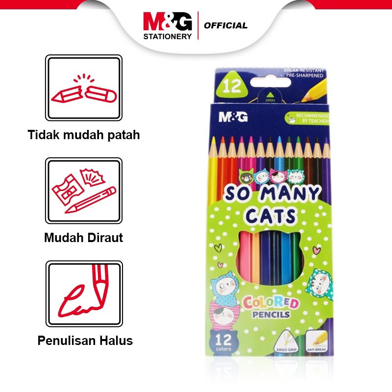 

M&G Stationery So many cats pencil color / Pensil warna