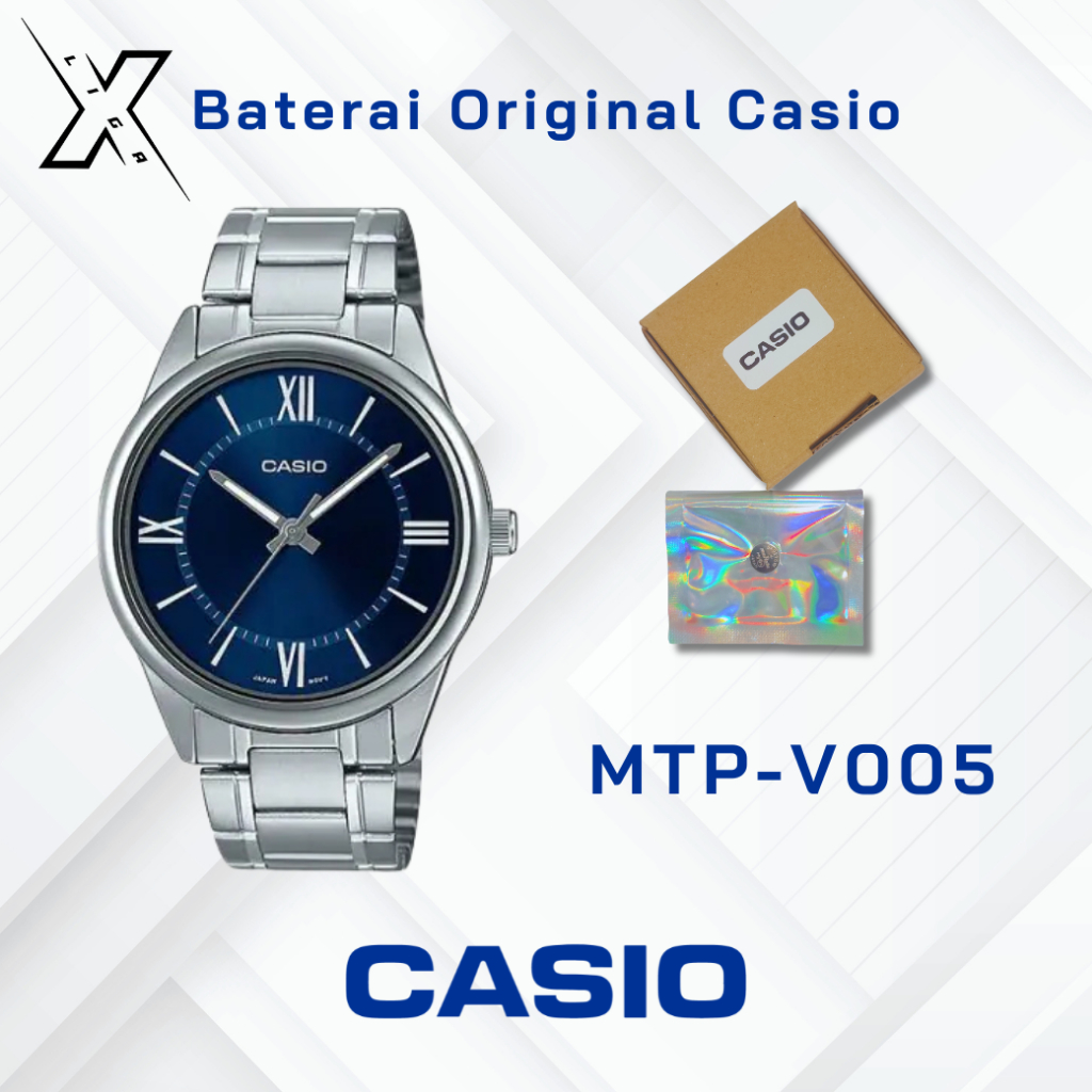 Baterai Jam Tangan Casio MTP-V005 Original