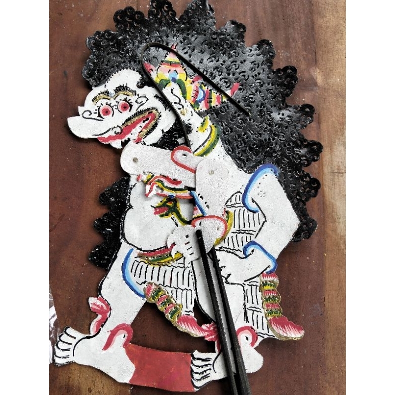 NAFLAHSTORE | Wayang Kulit BUTO AMRAL 55cm Gapit Bambu