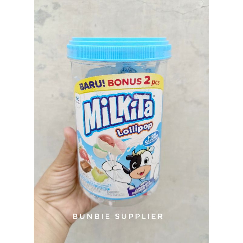 

Permen Lollipop Kemasan Toples | Milkita Lollipop / Frio Fruity Lolipop