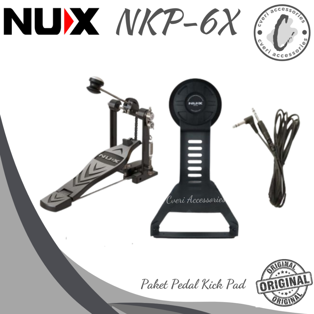 Nux NKP6X Kickpad Drum Nux Paket Pedal Kick Pad Original Nux NKP-6X