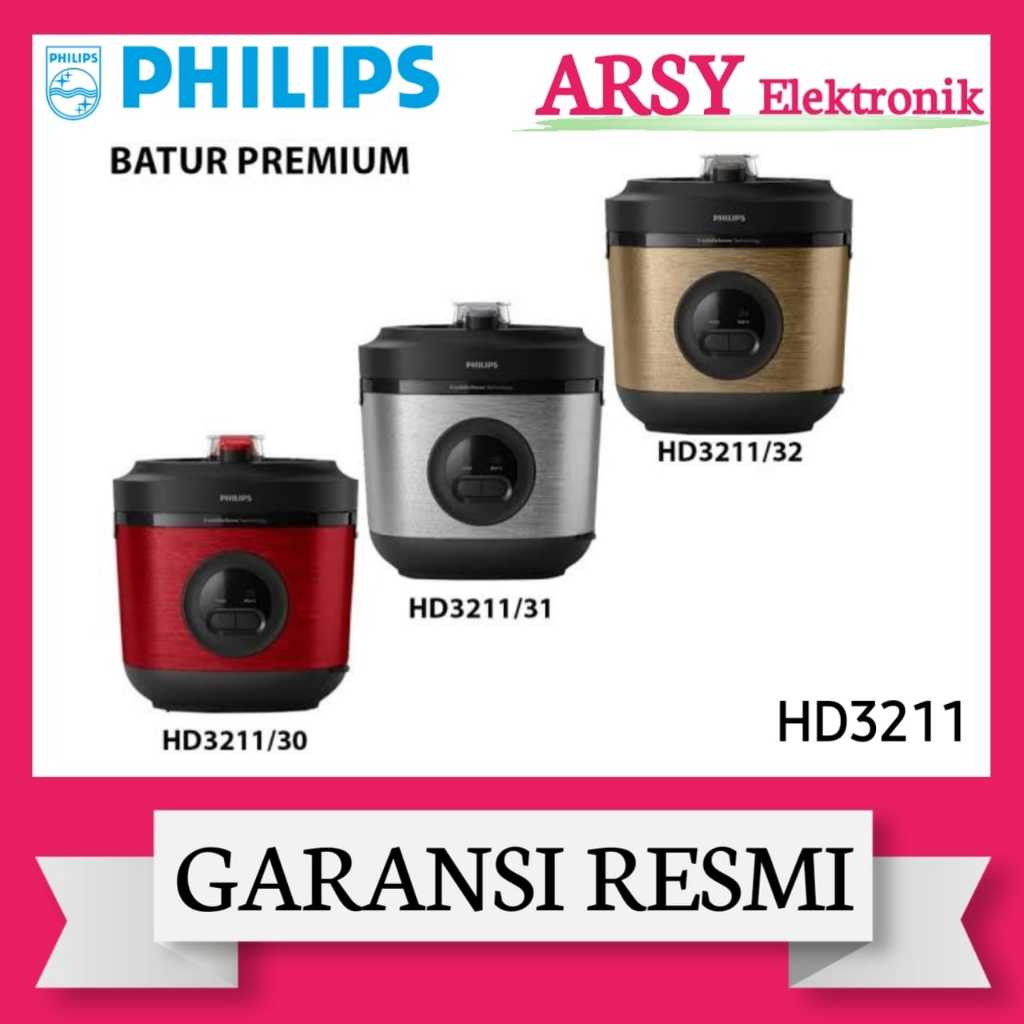 MAGIC COM PHILIPS 1,8LITER HD-3211/PHILIPS MAGIC COM 1,8LITER HD-3211 GARANSI RESMI