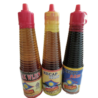 

Paket Hemat Isi 3 Botol Cap Sinar Mentari 150 ml - Minyak Wijen, Kecap Ikan, Kecap Asin