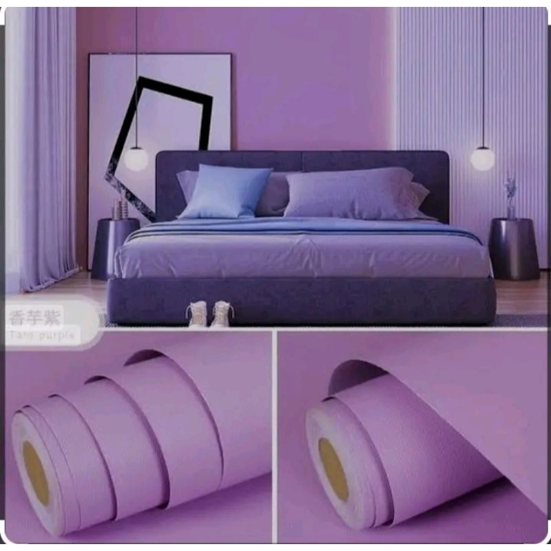 

sticker dinding warna ungu lilac dekorasi cantik