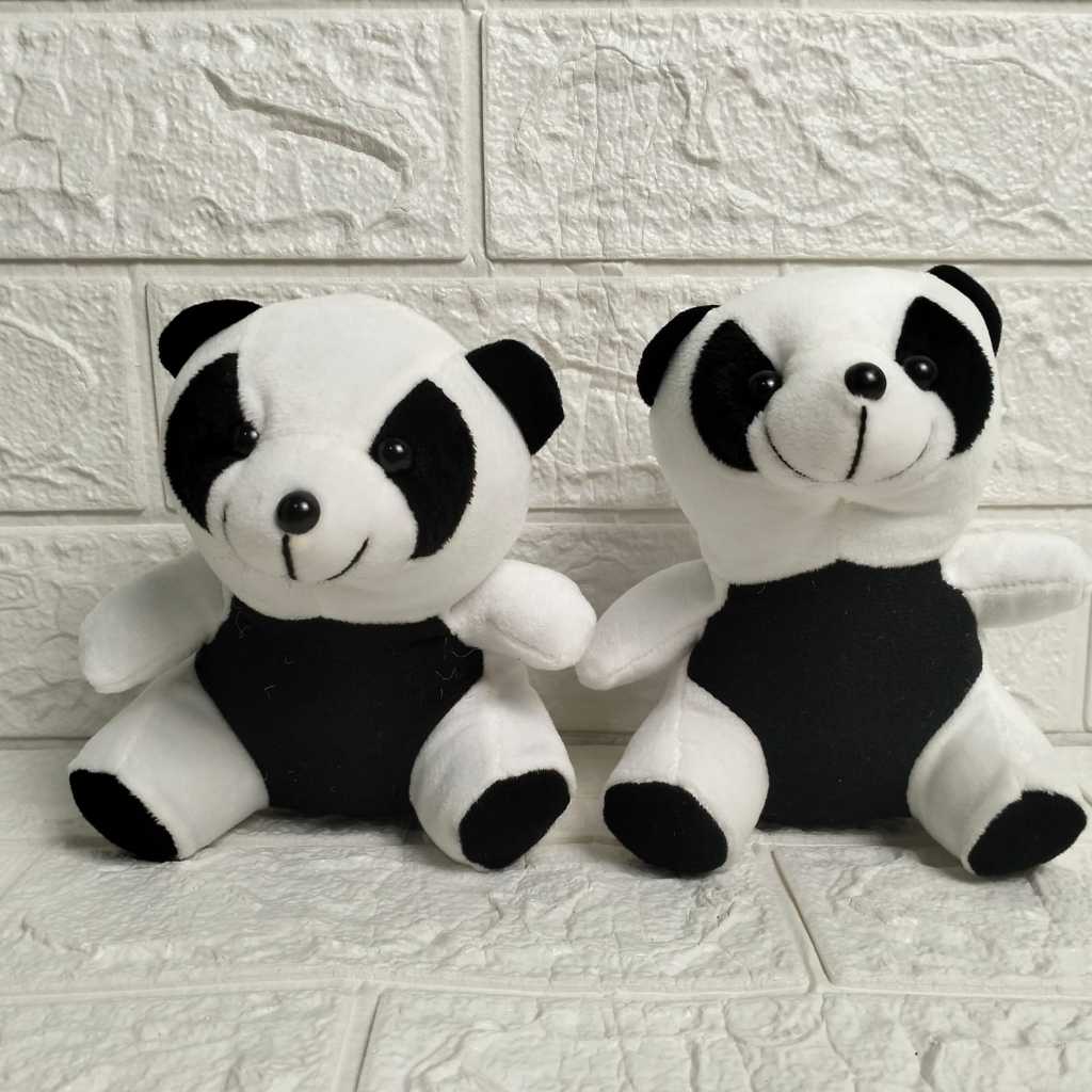 Boneka Panda Mini Ukuran 15cm Boneka Kecil Lucu Hadiah/Souvenir