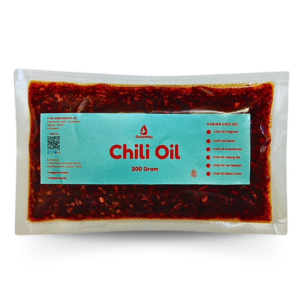 

Chili Oil 200Gram Kemasan Plastik Vacum Sambal Serbaguna Bisa Instan COD Medan