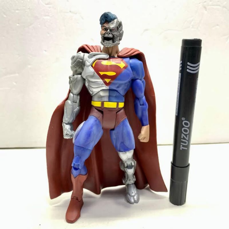Mainan action figure superman cyborg super cyborg classic series open mouthDC Superhero Collection -