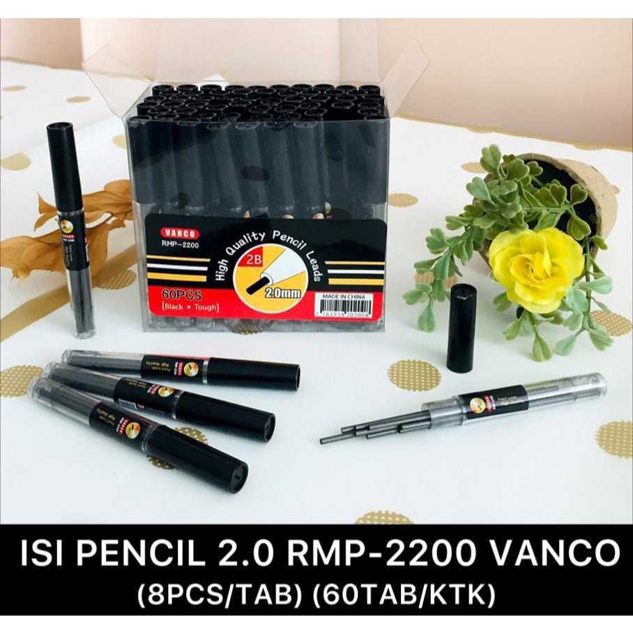 

Vanco Refill Pensil Mekanik 2.0mm isi 8 Pcs / Isi Pensil Mekanik