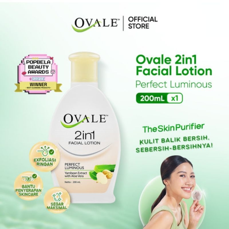 OVALE FACIAL LOTION WHITENING BENGKOANG 200ML
