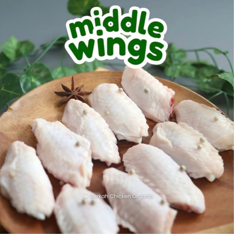 

Middle Wings Sayap Ayam Tengah Organik by Berkah Chicken Organic