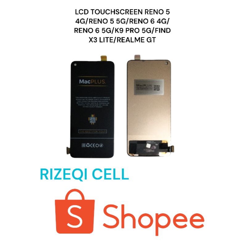 LCD+TOUCHSCREEN RENO 5 4G / RENO 6 4G / RENO 5 5G / RENO 6 5G NOT FINGERPRINT