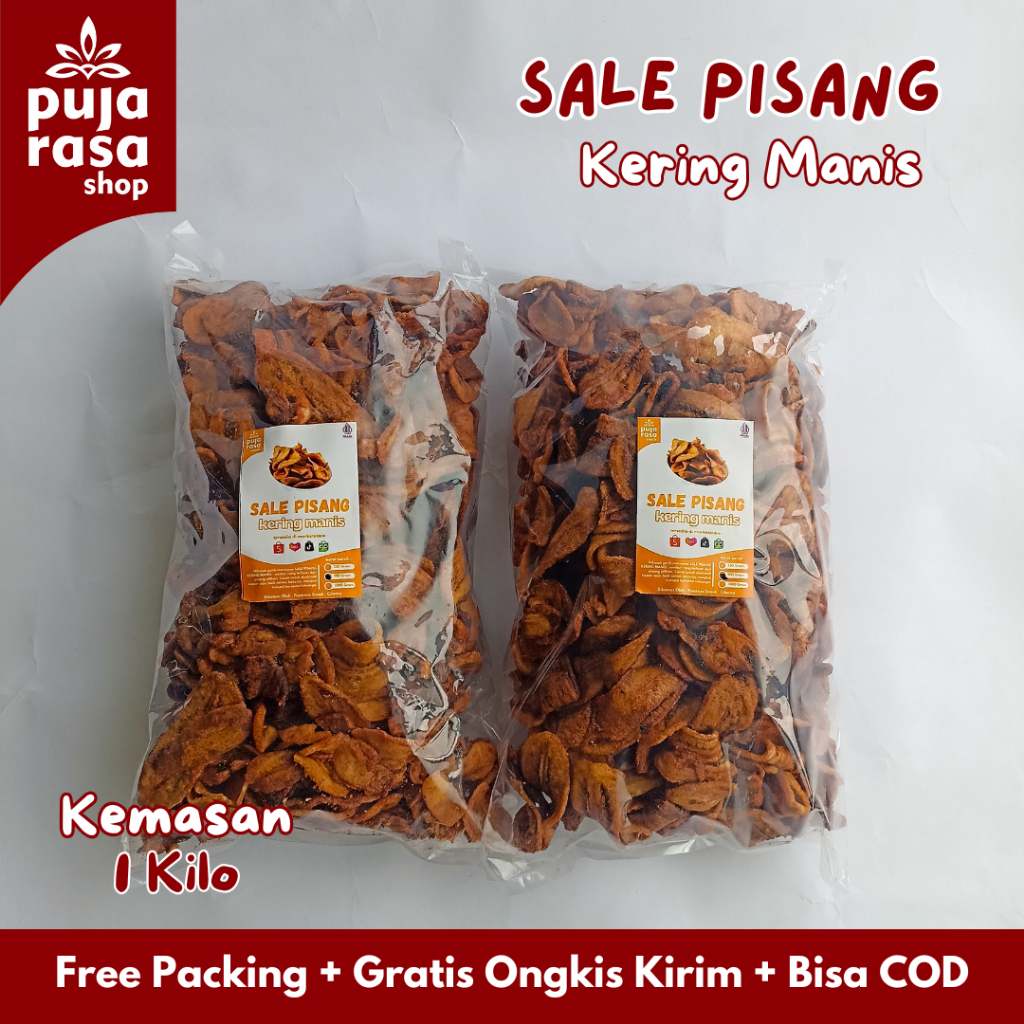 

PROMO KERIPIK SALE PISANG Kering Oven Kripik Manis Madu Gurih 1 Kg