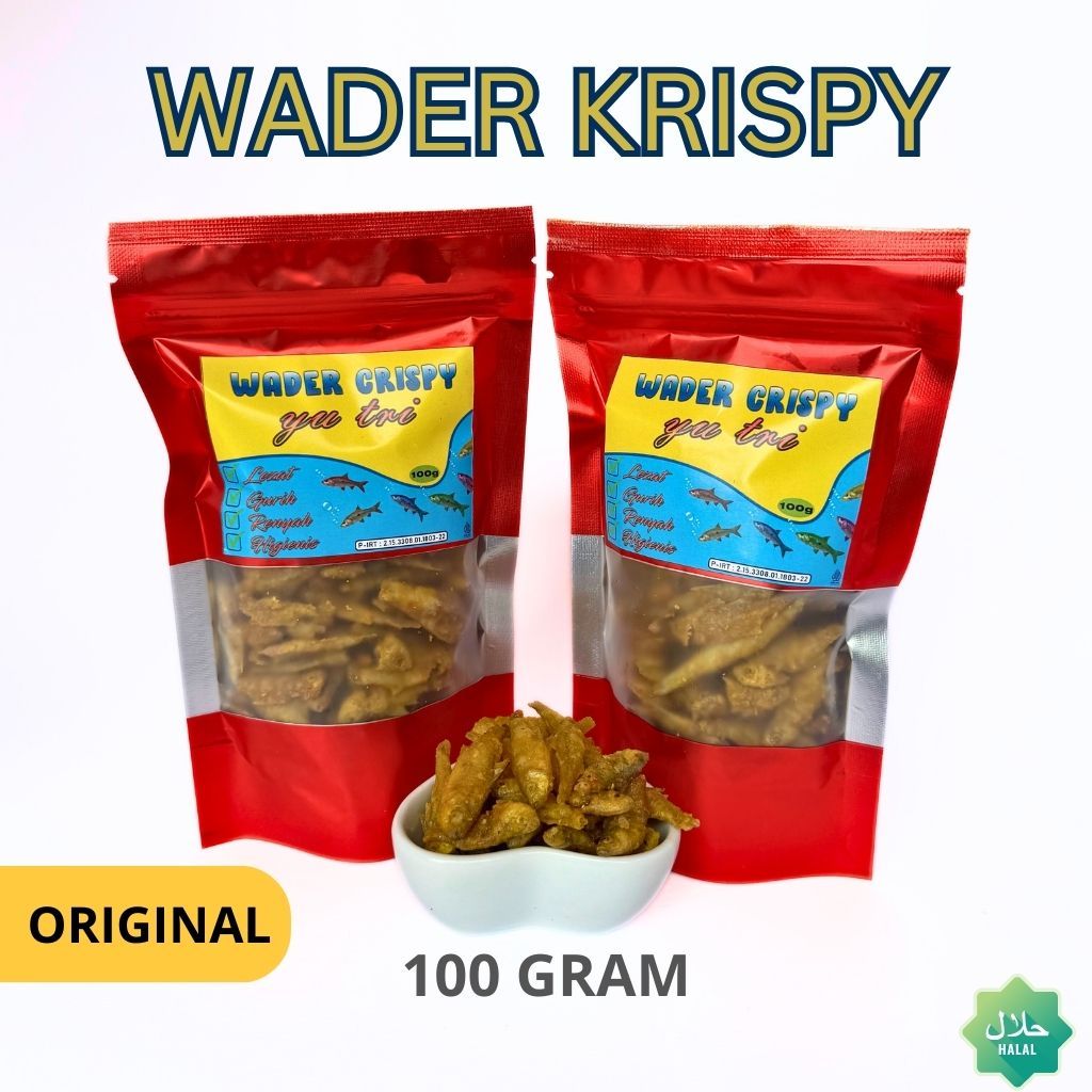 

Wader Krispy 100 Gram Renyah Gurih Fresh Cemilan Snack Halal