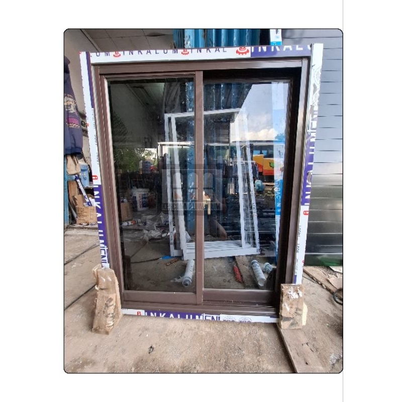 Jendela Sliding Bukaan Geser/Jendela Aluminium Kusen + Jendela L80 x T80
