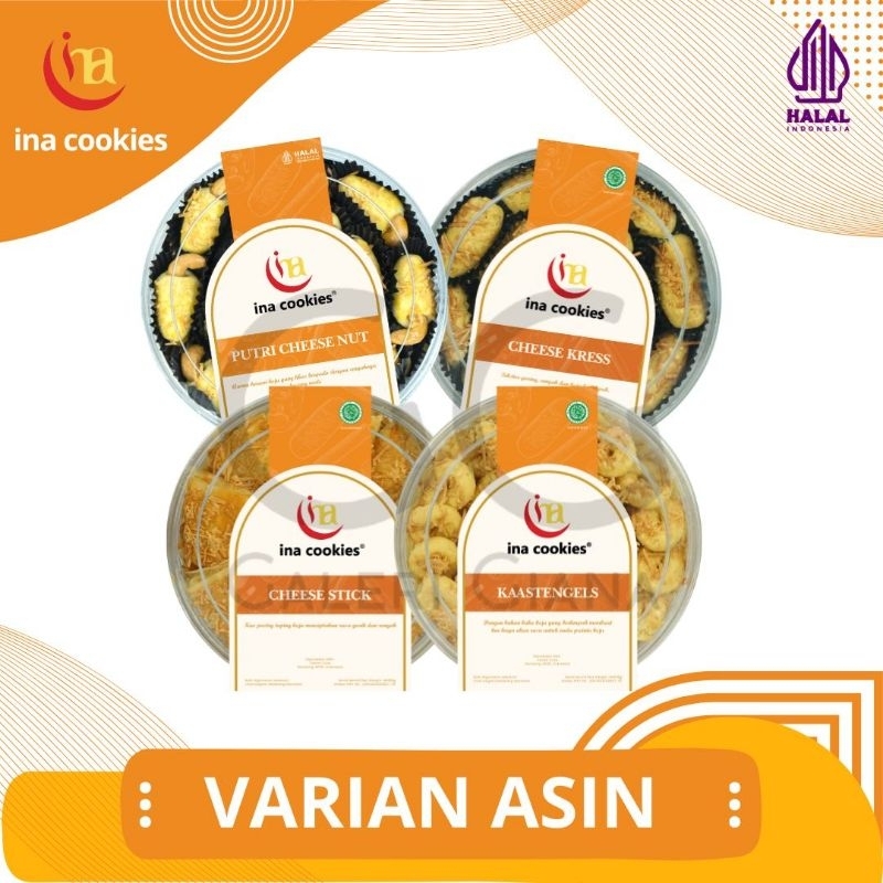 

Ina Cookies Kue Kering Varian Asin - Keju (Pengiriman Ojek Online)