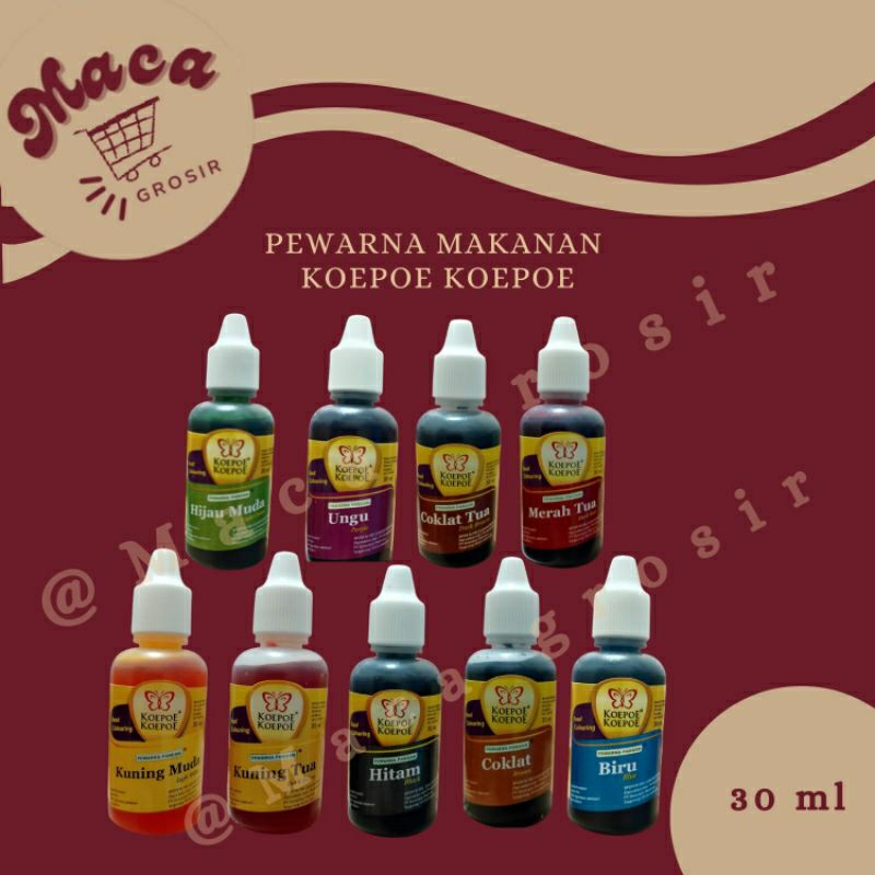 

pewarna makanan koepoe koepoe 30 mL