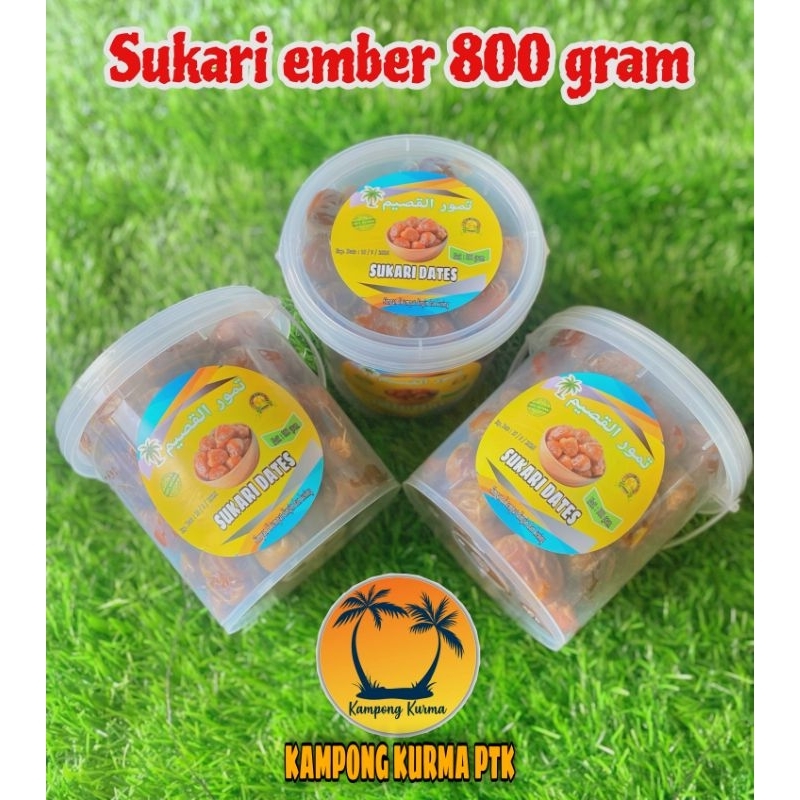 

Kurma Sukari asli kemasan ember 800 gram