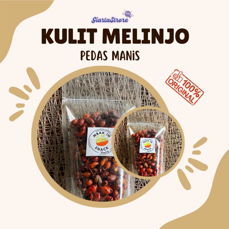 

Kulit Melinjo 500gr Pedas Manis Enak