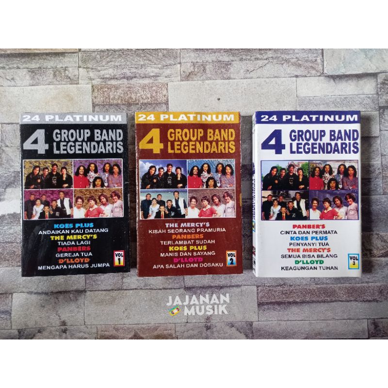 Kaset 4 Grup Band Legendaris (Sepaket)