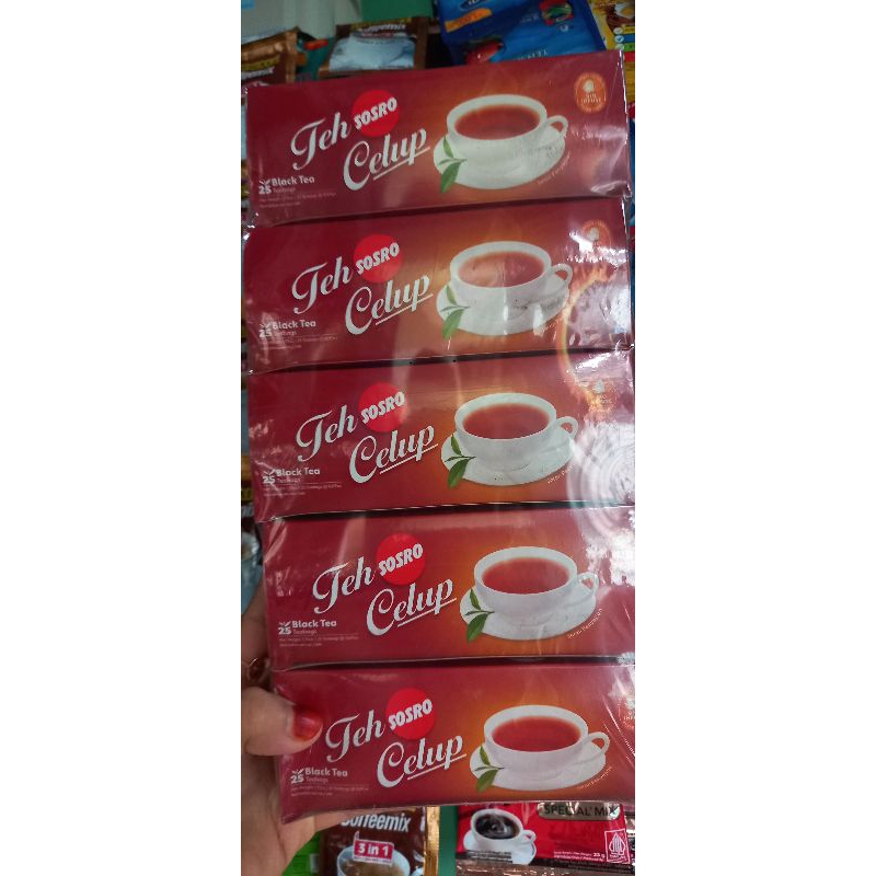 

Teh Sosro celup,Teh asli,isi 25 celup