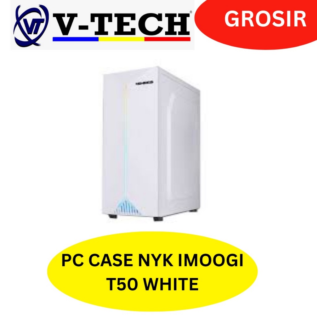 PC CASE NYK IMOOGI T50 WHITE / CASING PC