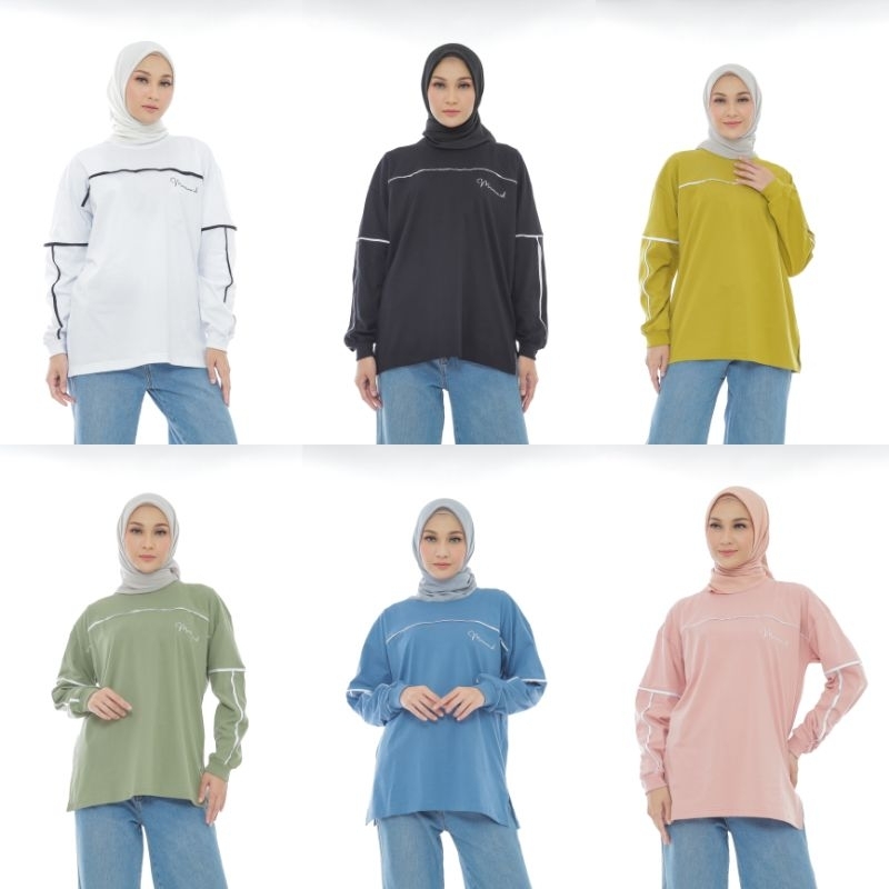 Kaos Baju Atasan Oversized Wanita Top Basic Polos Premium