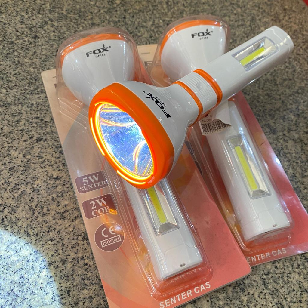 Senter fox GF 145/Senter emergency FOX GF 145 5watt-2watt/Senter serbaguna 2 arah