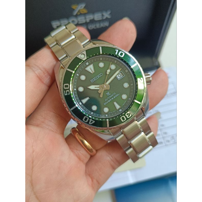 Seiko sumo green hulk SPB103J1 ORIGINAL fullset full link normal semua siap pakai