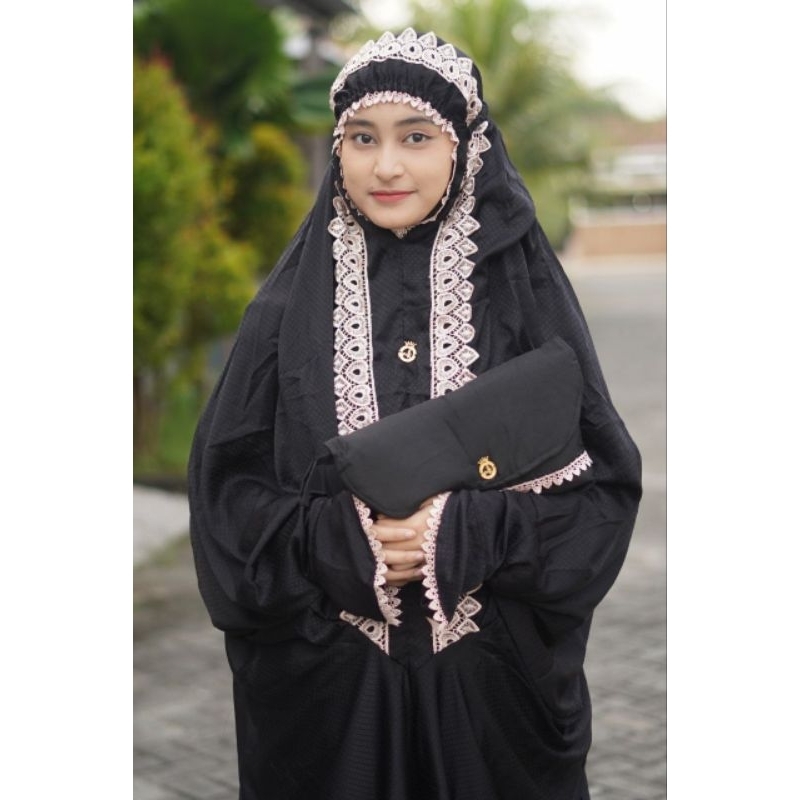 Mukena NK Verse Hitam by Nisaul Kamilah