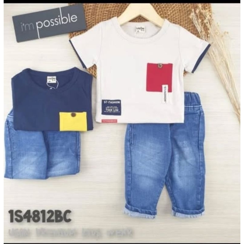 Setelan Anak Uson Celana Jeans Panjang