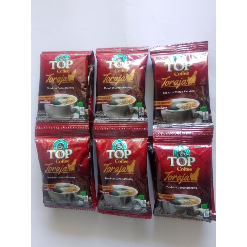 

Kopi Murah Top Coffee Toraja 1 renteng isi 10 pcs