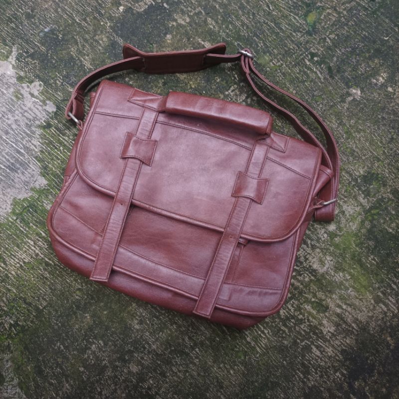 Messenger Sling Bag Brown Second