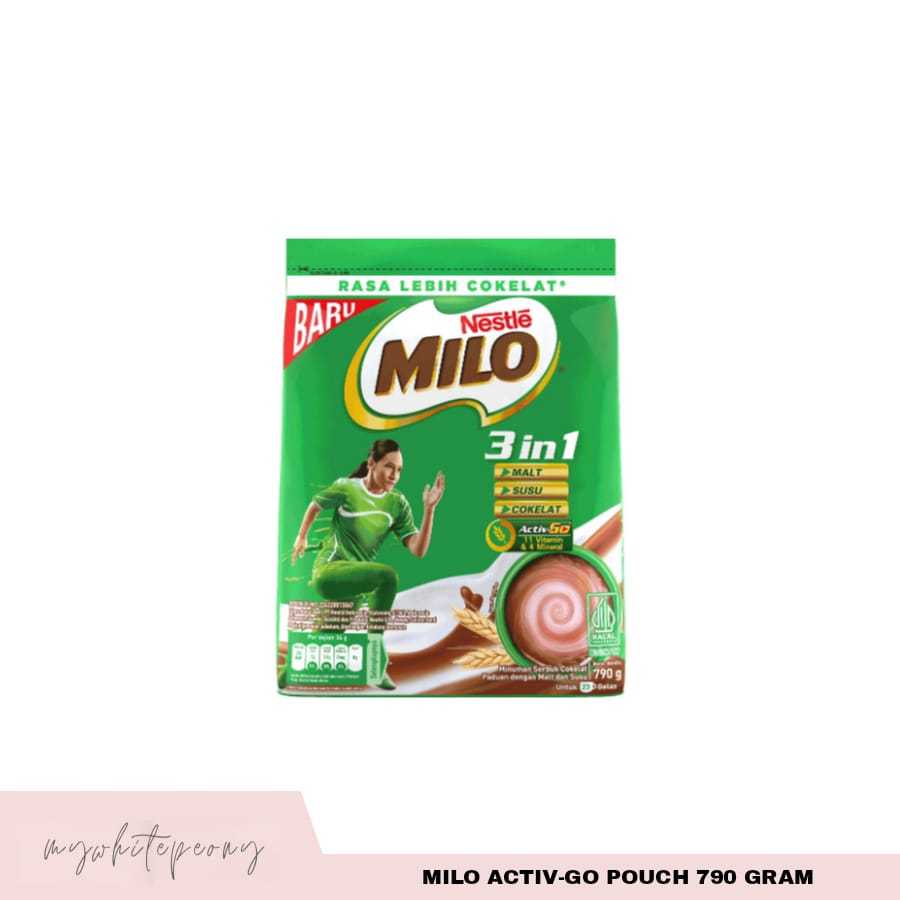 

Milo Active-Go Pouch / Minuman Serbuk Cokelat 790 Gram