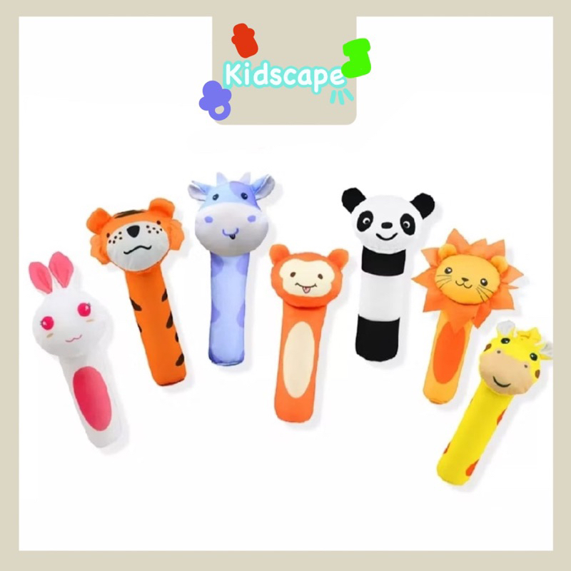 Kidscape - Mainan Bayi Rattle Stick Mainan Bunyi Rattle Stick Bayi - Mainan Kerincingan Anak