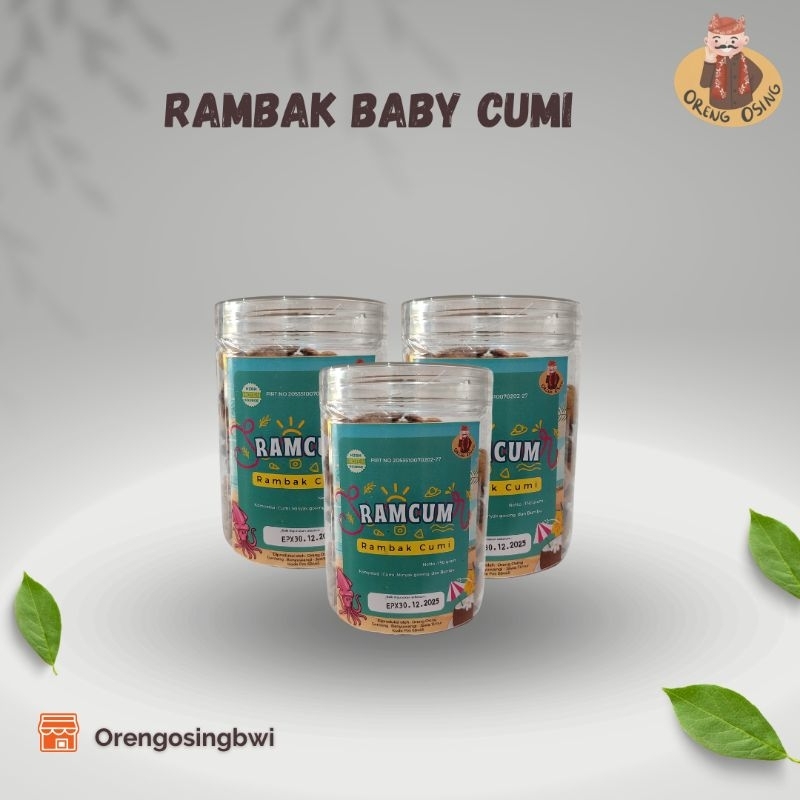 

ORENG OSING| Rambk Baby Cumi toples 150gram